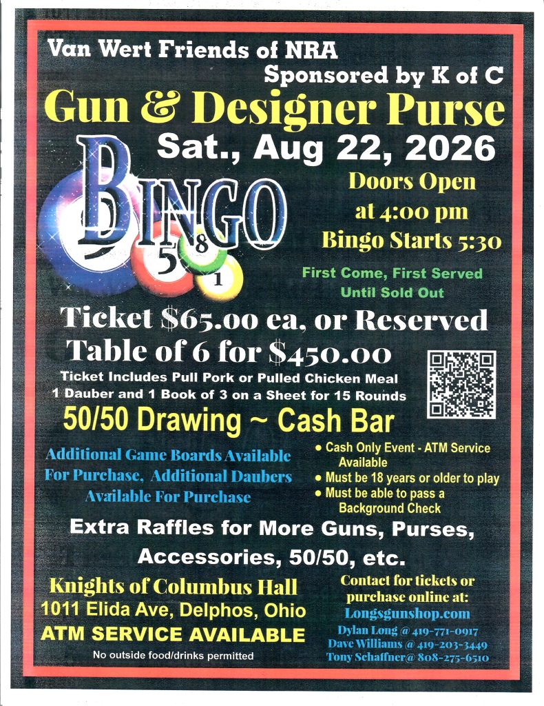 Gun-Purse Bingo Event